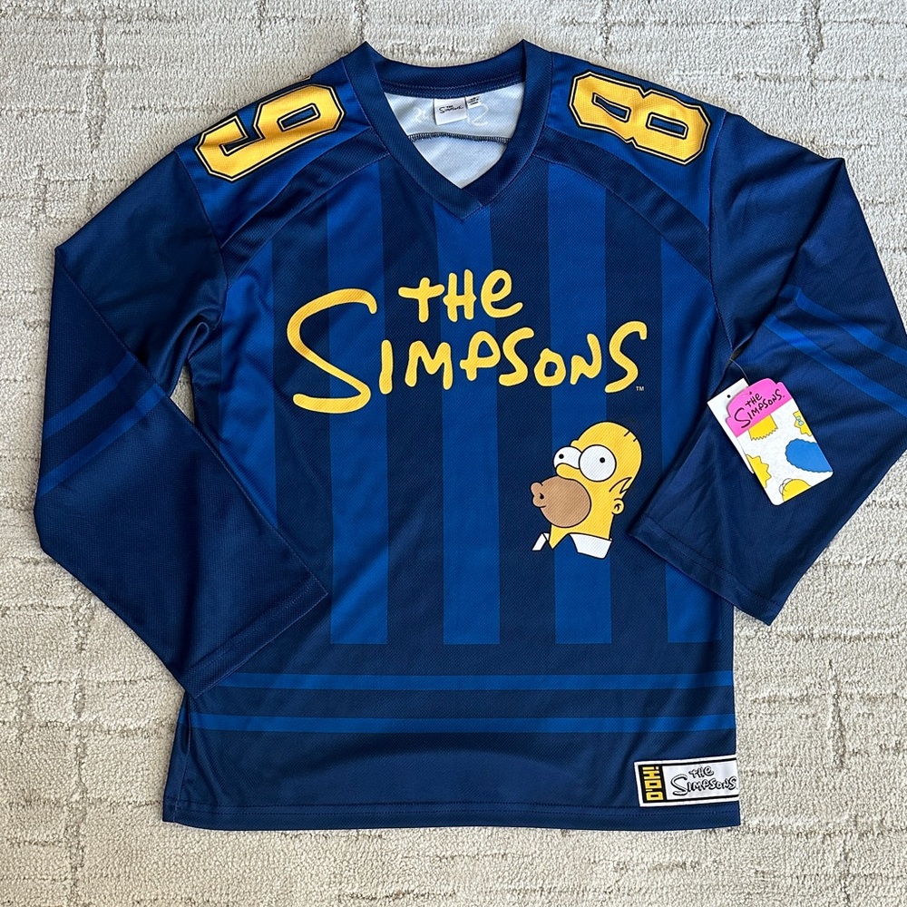 NWT Adult size XS Navy Simpson’s Hockey Jersey